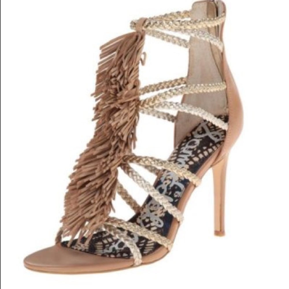 Sam Edelman Savannah Fringe Gladiator Heels